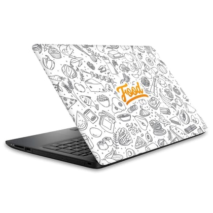Doodle Collection Laptop Skins Doodle Collection Laptop Skins - Food lover
