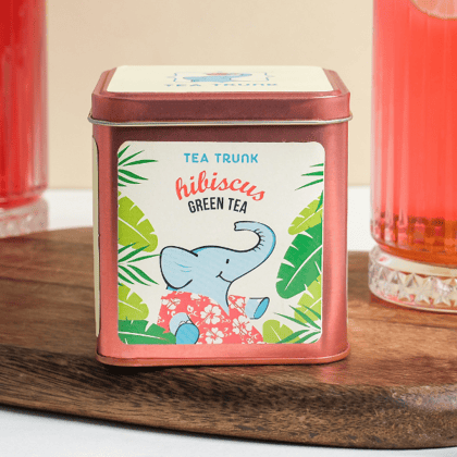 Hibiscus Green Tea - Tea Bags-30 Tea Bags / Tin Box