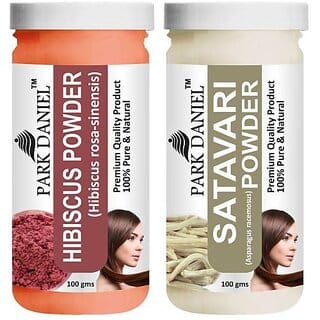 PARK DANIEL Pure & Natural Hibiscus Powder & Satavari Powder Combo Pack (200 ml)