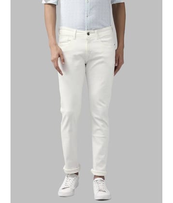 HALOGEN - White Denim Skinny Fit Men's Jeans ( Pack of 1 )