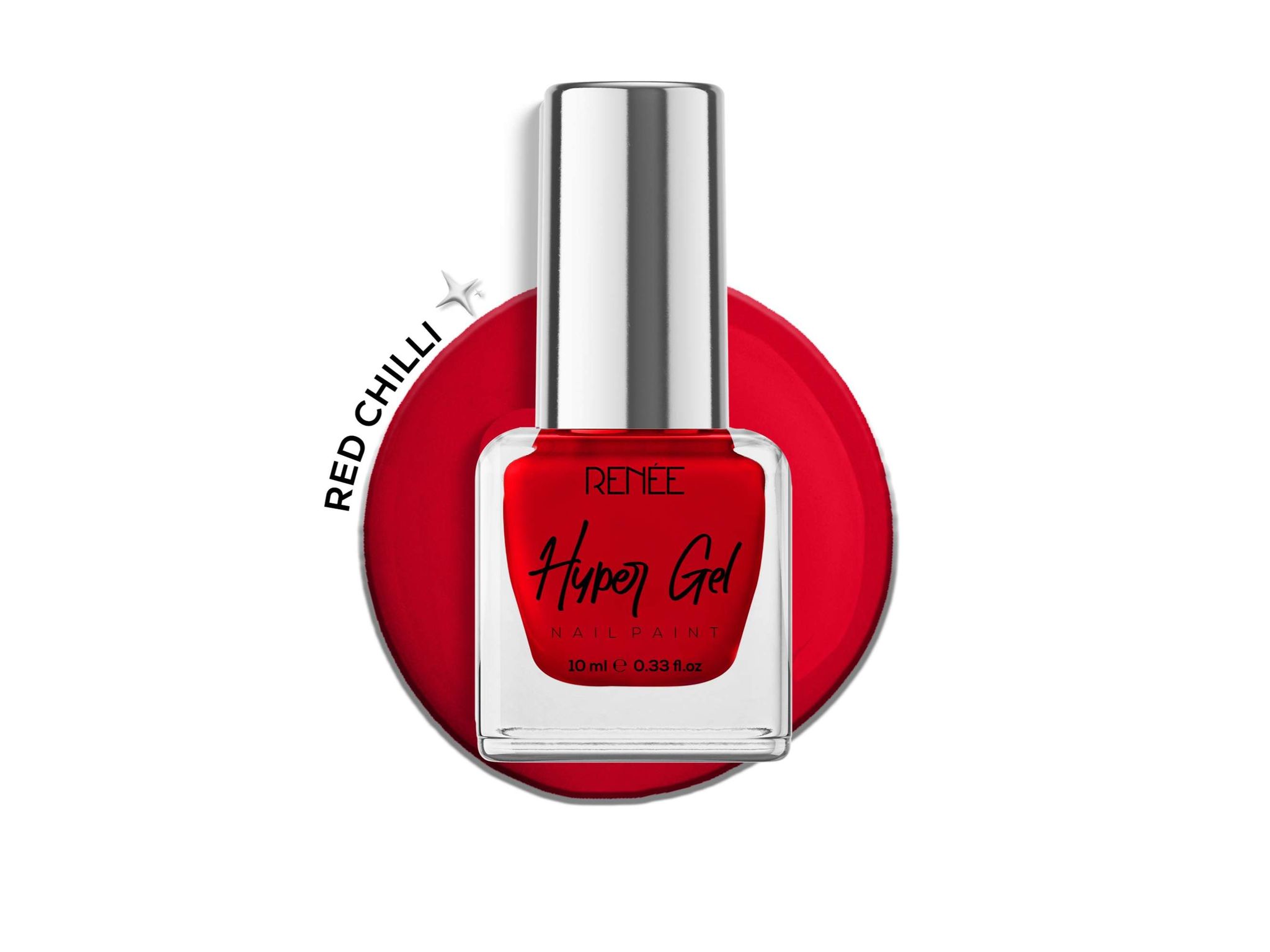 RENEE Hyper Gel Nail Paint 10ml - 127 - Red Chilli
