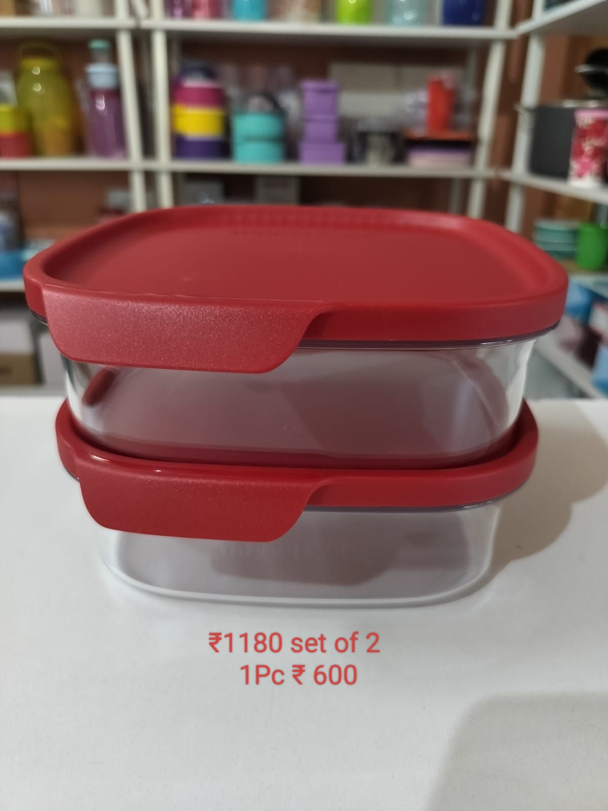 Ultra Clear Square set of 2