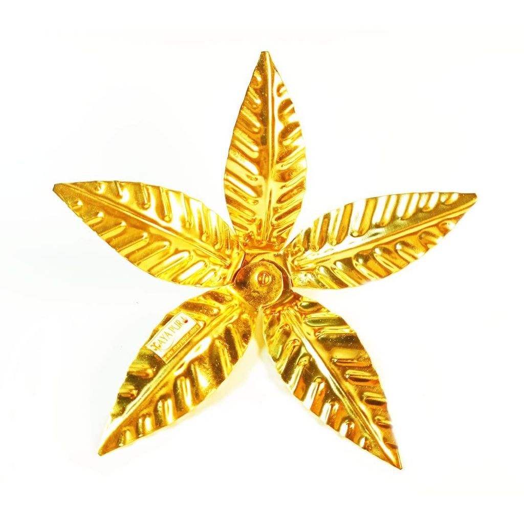 MAYAPURI Pital Amra Pallav/Brass Aam patta/Pooja Mango Leaves for Puja | Leaves size: 10cm - Pooja Needs | Buy online on ZillyBuy