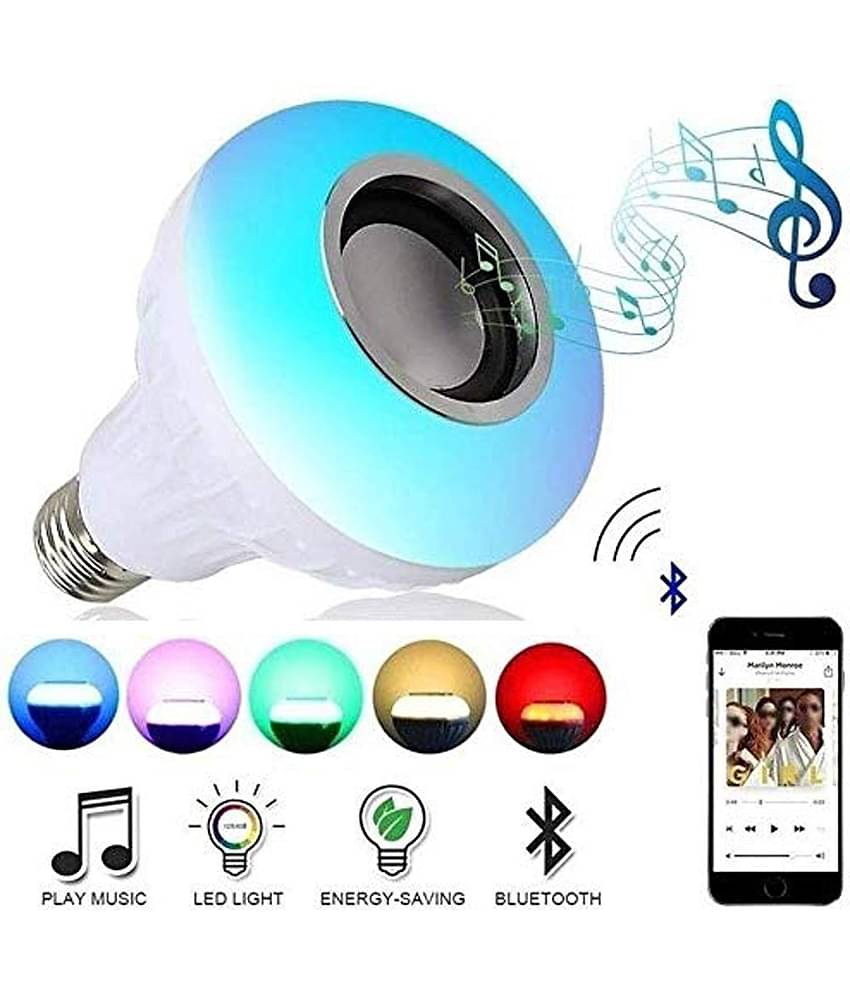 LED Light Bulb, Smart 12W E27 LED Bluetooth 3.0 Speaker Music Bulb