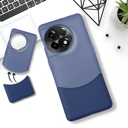 Dark Blue Detach Matte Case For Oneplus 11R