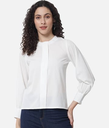 ALL WAYS YOU Women's Polyester Regular Top ( White )