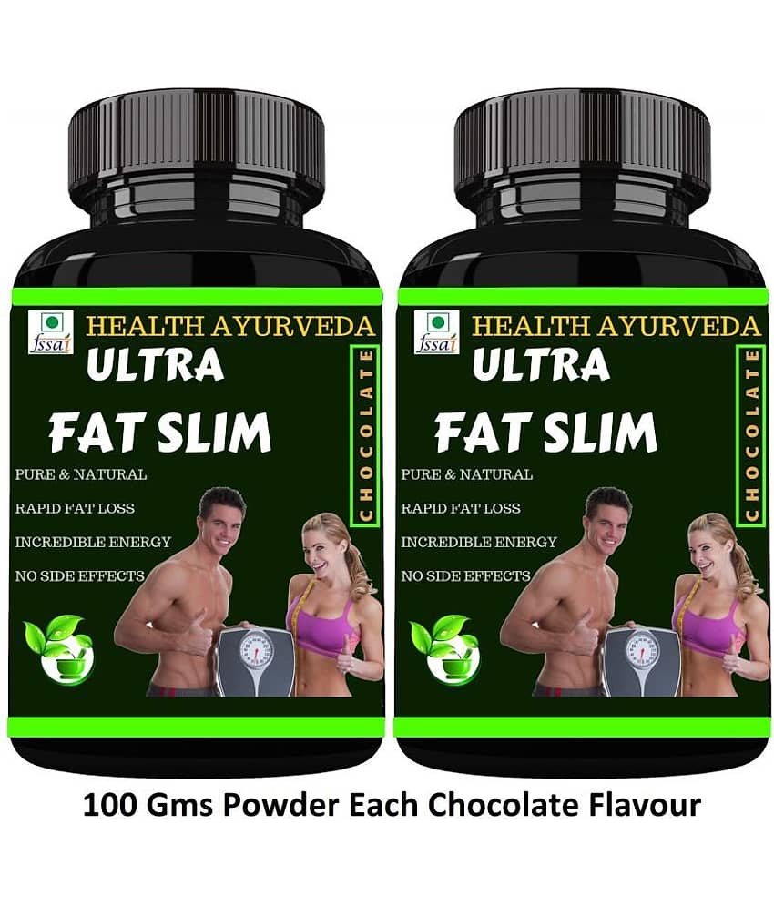 Health Ayurveda Ultra Fat Slim Chocolate Flavour Powder 200 Gm Pack of 2