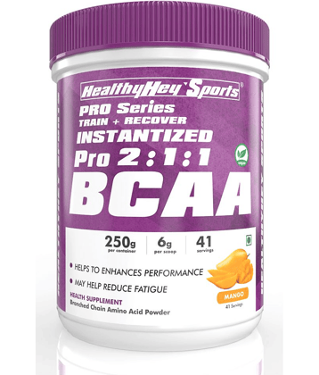 HEALTHYHEY NUTRITION BCAA Powder Instantized 2:1:1 - 41 servings Powder 250 gm