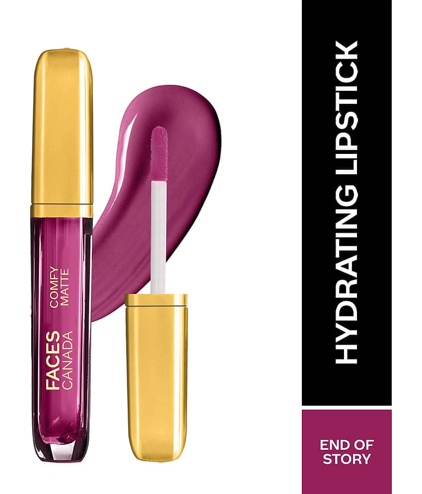 FACES CANADA Comfy Matte Liquid Lipstick - End Of Story 03, 3 ml , 10HR Stay
