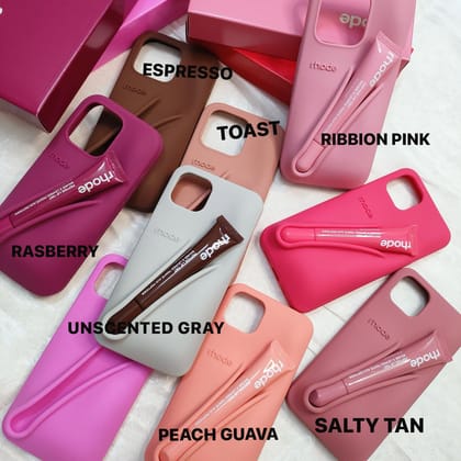 3D Lip Gloss Luxury Rubber Silicone iPhone Case-iPhone 13 / iPhone 14 / Espresso