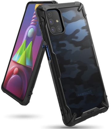 Samsung Galaxy M51 Back Cover Case | Fusion X - Camo Black