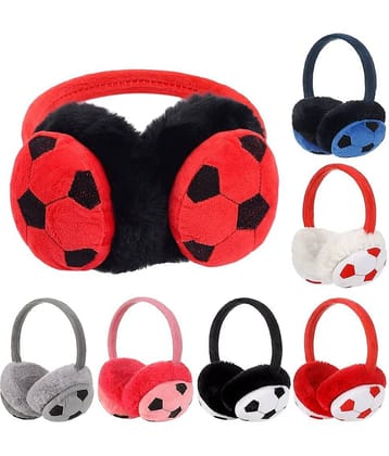 Kids football Themed Winter Warm Earmuffs 1PC (assorted Colours)
