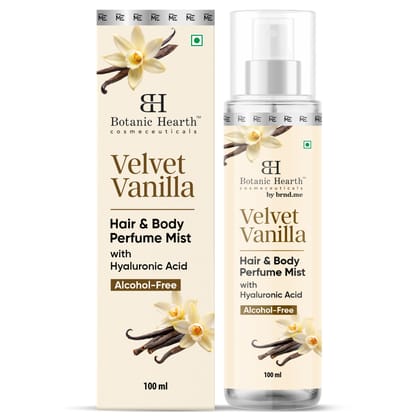Botanic Hearth Velvet Vanilla Hair and Body Perfume Mist 100ml