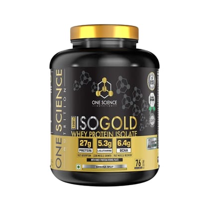 One Science ISO GOLD Whey Protein Isolate-2.27 Kg / Banana Split