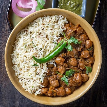 Pindi Chhole With Rice