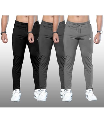 FTX Olive Green Lycra Men's Trackpants ( Pack of 3 )