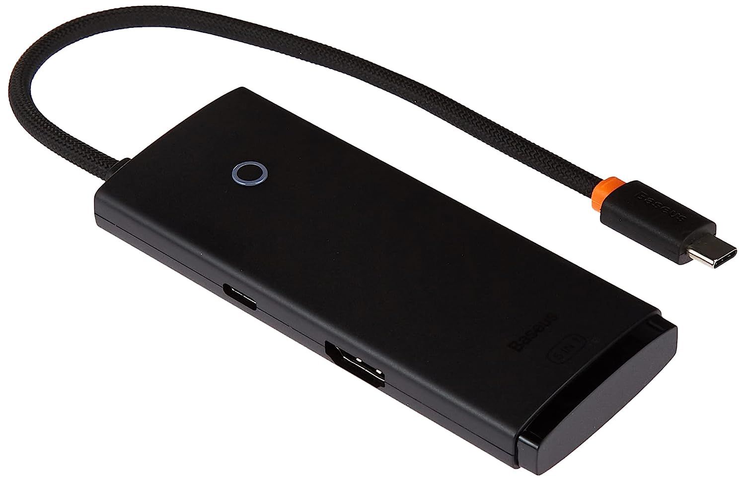 Baseus Lite Series 5-Port type-C HUB Docking Station (Type-C toHDMI+USB3.0 * 3+PD) Black Brand (WKQX040001)