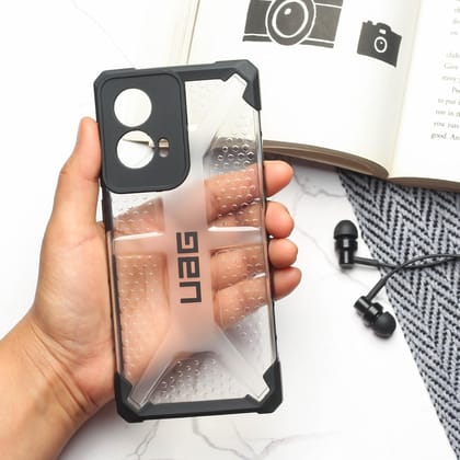 Black UAG Transparent Case for Motorola G85