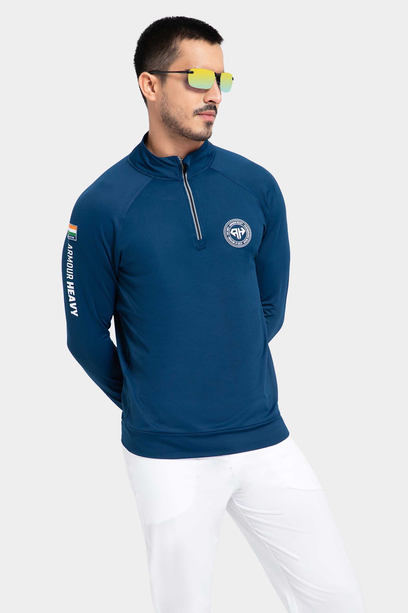High Neck Blue Polo Jacket Patriot Collection (All Weather)