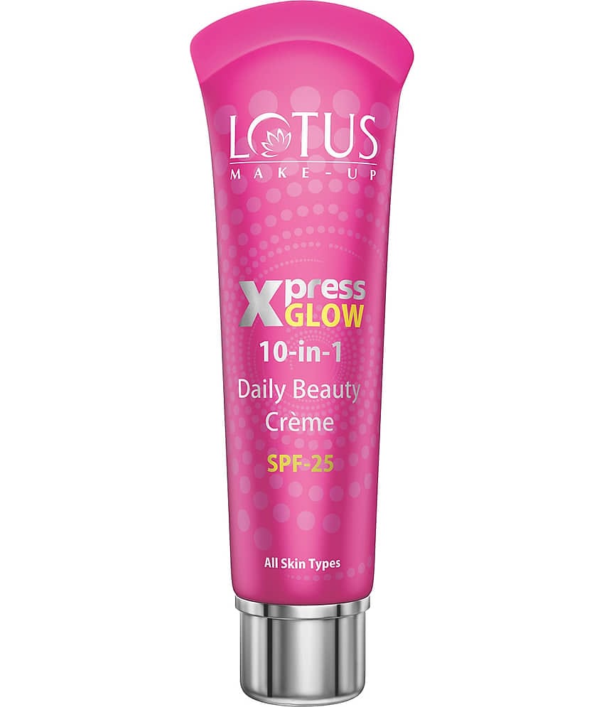 Lotus Make,Up Xpressglow Daily Beauty Cream Royal Pearl, Spf 25, Semi Matte Finish, Even Tone, 30G