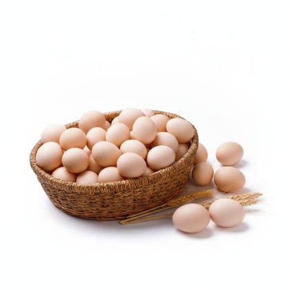Fresh Farm Eggs - 100 gm - Basket of eggs
