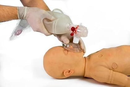 FAIRBIZPS Silicone Ambu Bag Manual Resuscitator for Infants (Neonatal) – 240ml Capacity with Size 0 Face Mask | Portable Emergency Ventilation Device