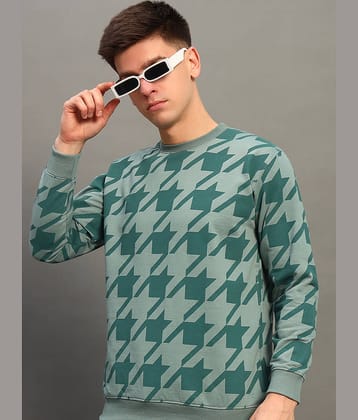 THE CASUALS Cotton Blend Round Neck Men's Sweatshirt - Light Blue ( Pack of 1 )