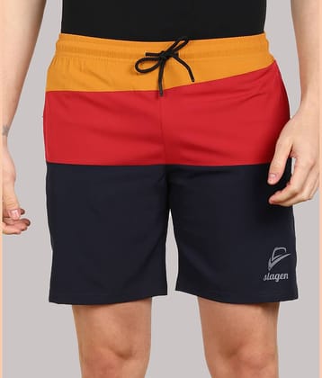 SLAGEN - Multicolor Polyester Men's Running Shorts ( Pack of 1 )