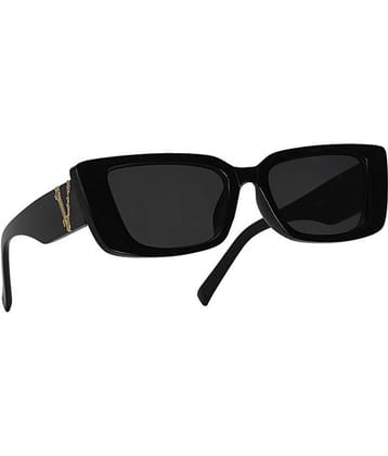 Creature - Black Rectangular Sunglasses ( Pack of 1 )