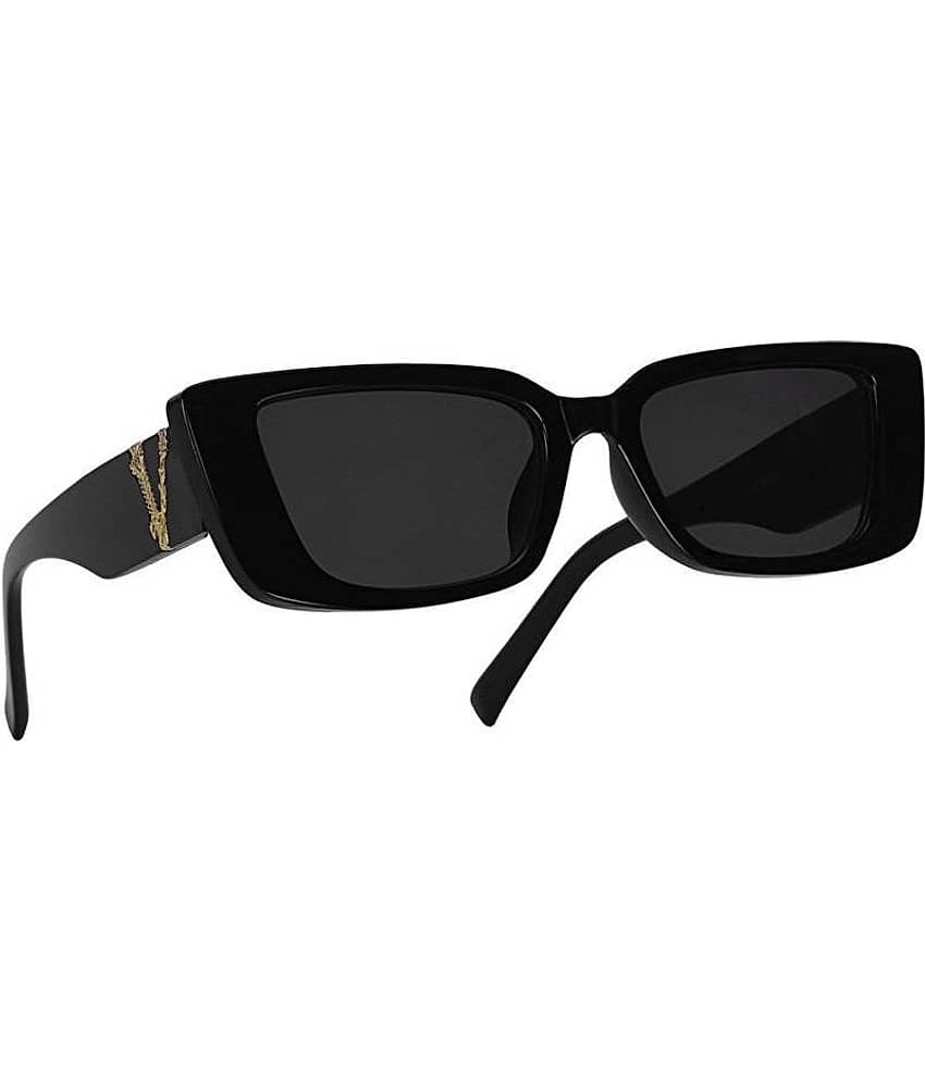 Creature - Black Rectangular Sunglasses ( Pack of 1 )