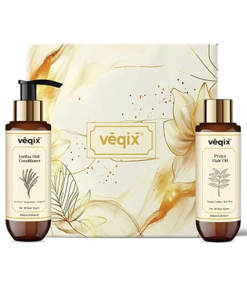Veqix Vartha Hydrating No-Frizz Hair Conditioner & Praya Root Stimulating Hair Oil(Pack of 2)