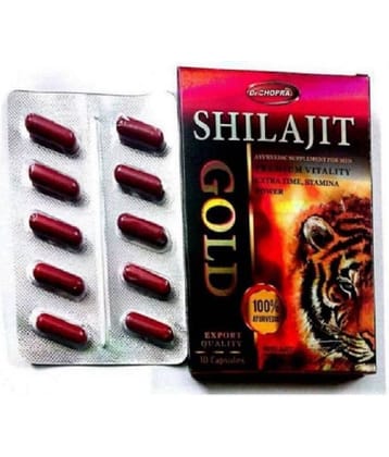 Dr Chopra Shilajit Gold (100% Ayurvedic) Capsule 10 no.s (Pack Of2)