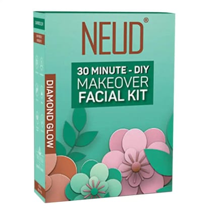 NEUD 6-Step DIY Makeover Facial Kit for Salon-Like Glow at Home-1 Pack