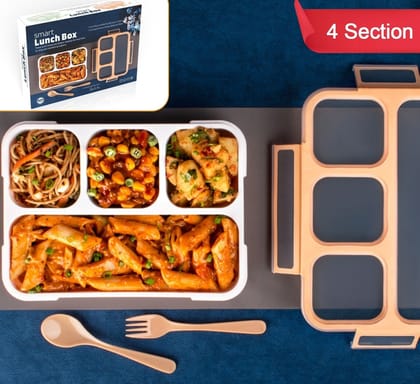 Lunch Box 4 Compartment With Leak Proof Lunch Box For School & Office Use