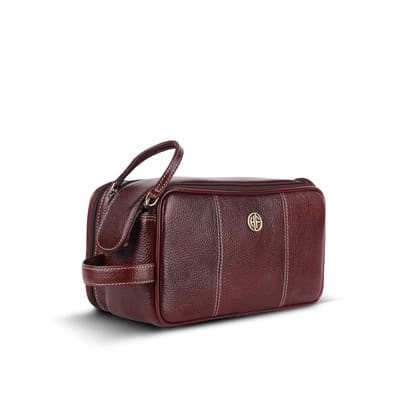 Hammonds Flycatcher Genuine Leather Travel Organizer Pouch - Toiletry Bag for Men and Women Cosmetic Organizer Bag, Shaving Kit Bag for Men Toiletry Pouch for Men with Multiple Pockets Hammonds Flycatcher Genuine Leather Travel Organizer Pouch - Toiletry