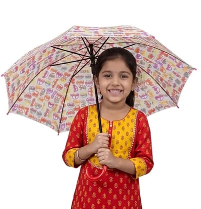 S V M 2 Fold Automatic Umbrella For Rain Sun Wind ( Multi , Printed )