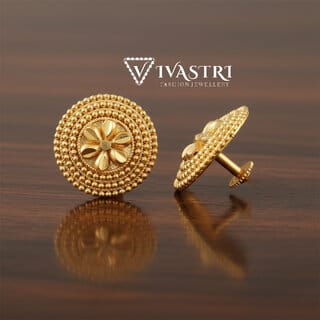Vivastri Ravishing 1 Gram Gold Plated Alloy Stud Earrings for Women & Girls - VIVA2874ERG Vivastri Ravishing 1 Gram Gold Plated Alloy Stud Earrings for Women & Girls - VIVA2874ERG