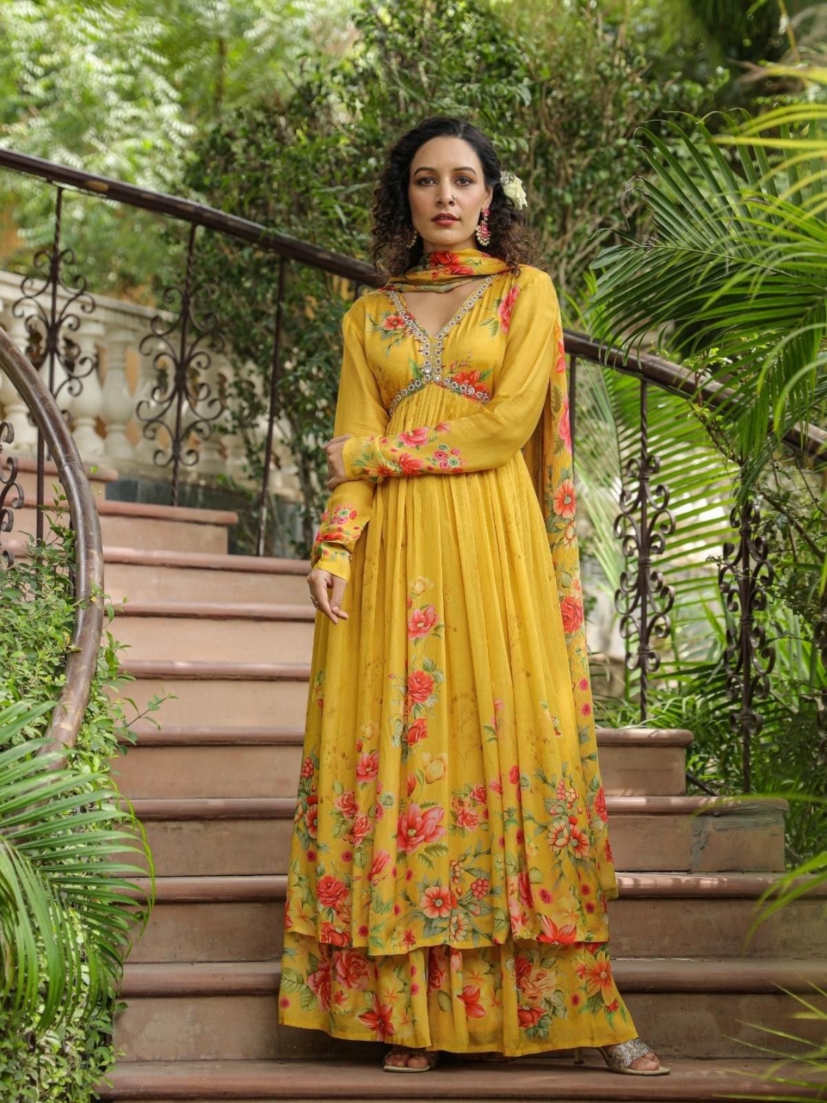 Chinon Mustard Suit Set-S