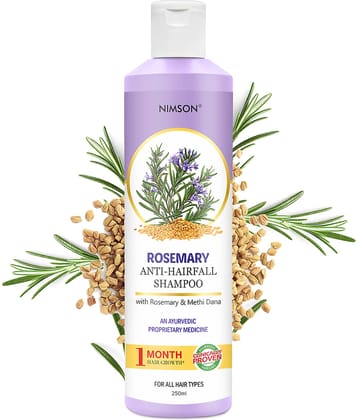 Nimson Rosemary Anti-Hair Fall Shampoo , Strengthens Roots, Reduces Hair Fall, 250ml (Pack of 1)