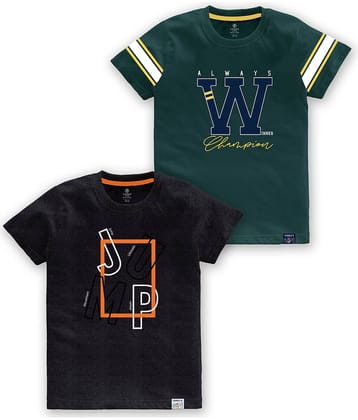 CODEZ Pack of 5 Baby Boys Cotton Blend T-Shirt ( Multi Color )