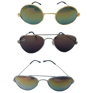 FOREVER 99 Kids Boy and Girls sunglasses U V protected goggles combo pack of 3 Fit age 2-10 year
