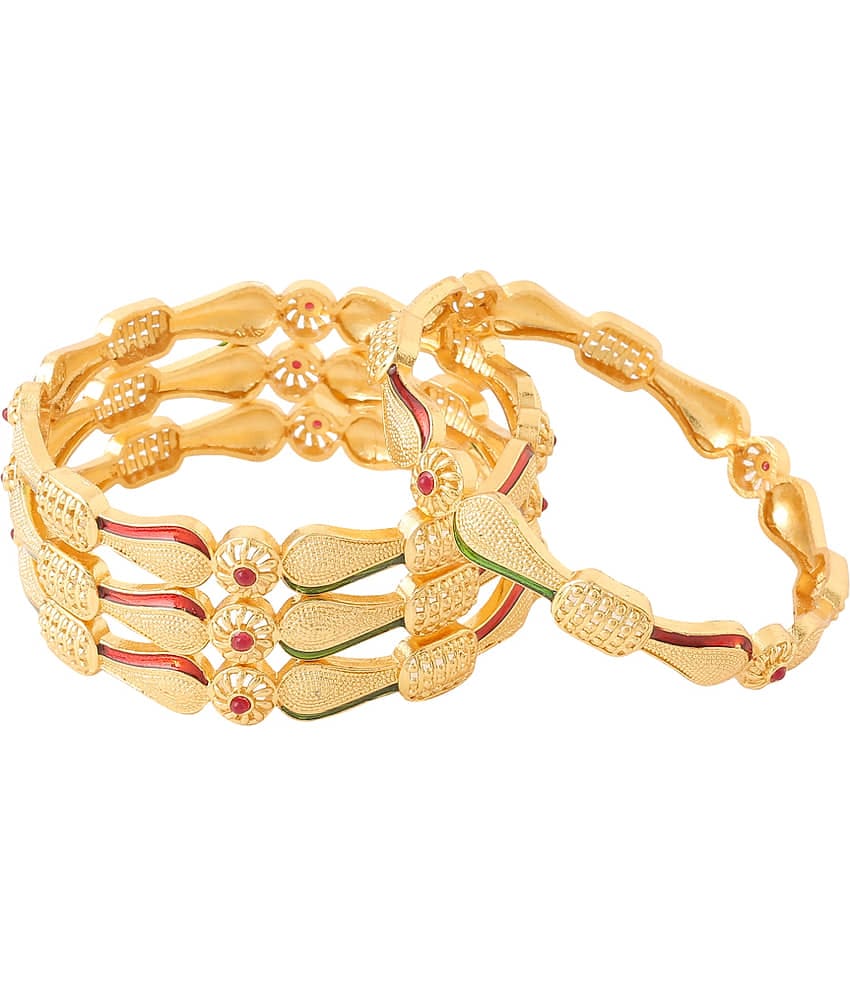 VIRAASI - Gold Bangle ( Pack of 1 )
