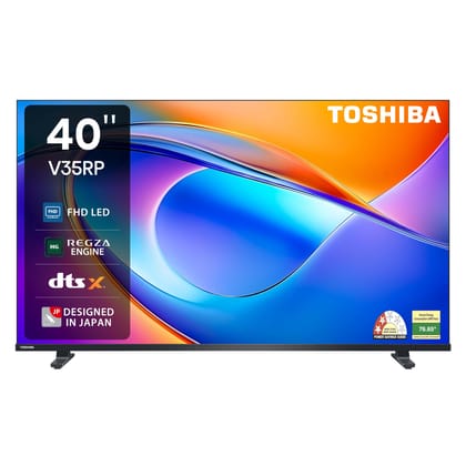 Toshiba 100 cm (40 Inches) HD Ready Smart LED TV | Dolby Audio & DTS Virtual:X | Game Mode | REGZA Engine | VIDAA OS | 40V35RP (Black) Black / 40 inches Toshiba 100 cm (40 Inches) HD Ready Smart LED TV | Dolby Audio & DTS Virtual:X | Game Mode | REGZA Engine | VIDAA OS | 40V35RP (Black) Black / 40 inches