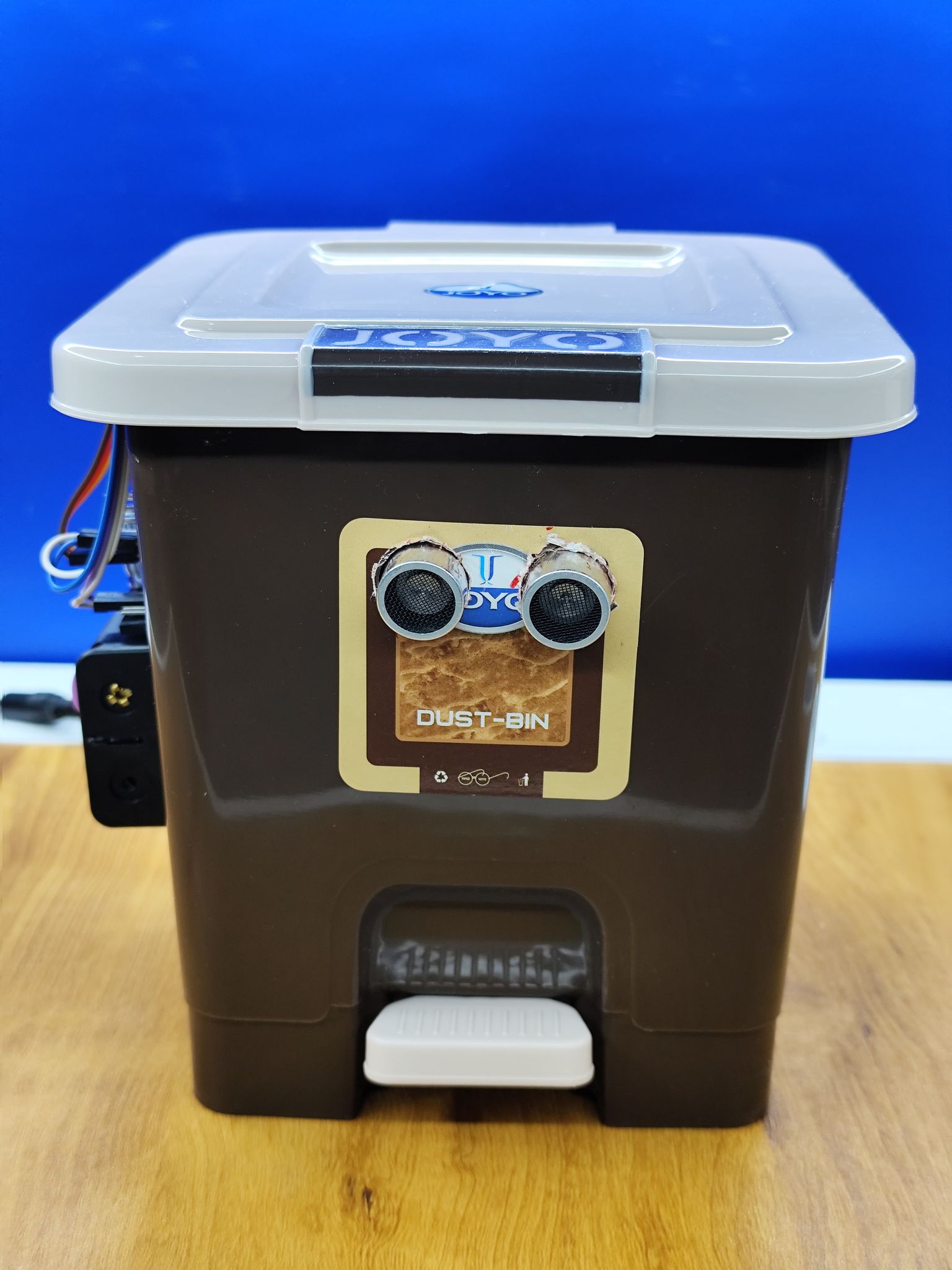 Smart dustbin (Ready made)-Dark Brown