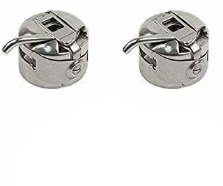 Nawani Bobbin Case for Singer/Usha/Brother and Other Front Loading Automatic Sewing Machines (Steel) - 2 Piece