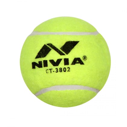 NIVIA Heavy Cricket Tennis Ball Pack of 12 Balls (Green)-80-90gm