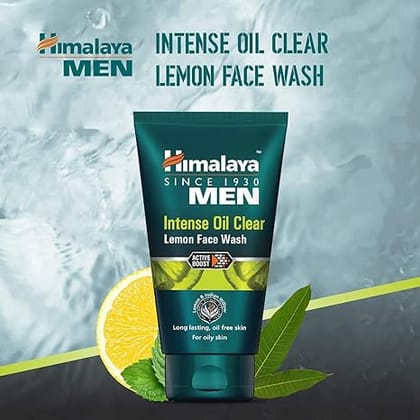 Himalaya Men Intense Oil Clear Lemon Face Wash, 50 Ml