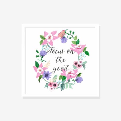 Focus on the Best Wall Art-10x10 inches / White Frame