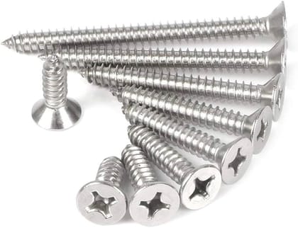 SS CSK(+) Philips Head Screw, Size: 6mm x 16mm (700 pcs)