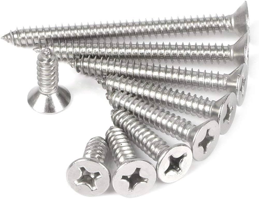 SS CSK(+) Philips Head Screw, Size: 4mm x 13mm (1000 pcs)